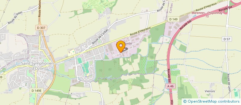 localisation de l'entreprise DIAMETRAL FRANCE  SAINT-SYMPHORIEN-D'OZON