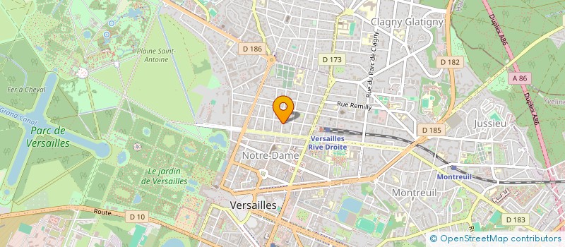 localisation de l'entreprise DIAMETRE 15 à VERSAILLES