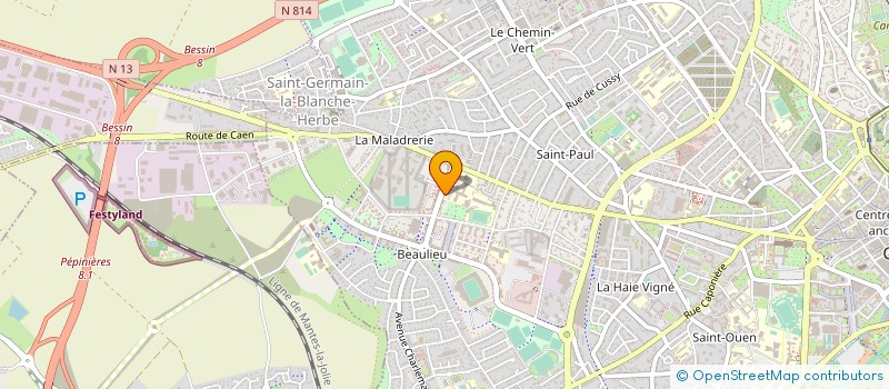 localisation de l'entreprise DIAMOND à CAEN