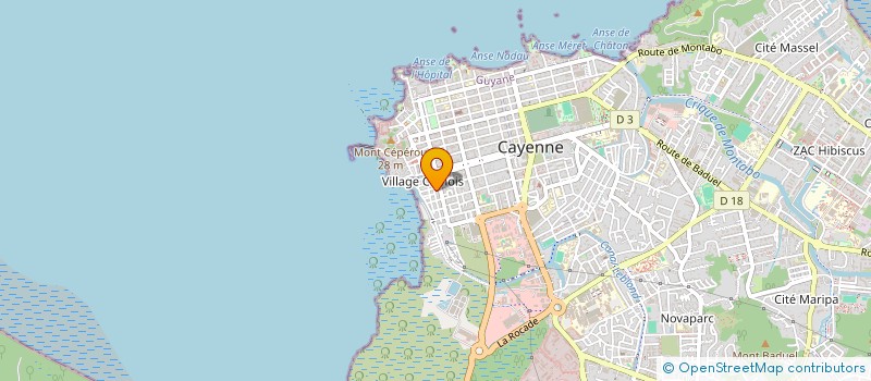 localisation de l'entreprise DIAMOND COZY  CAYENNE