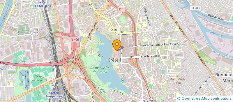 localisation de l'entreprise DIAMOND FIVE à CRETEIL