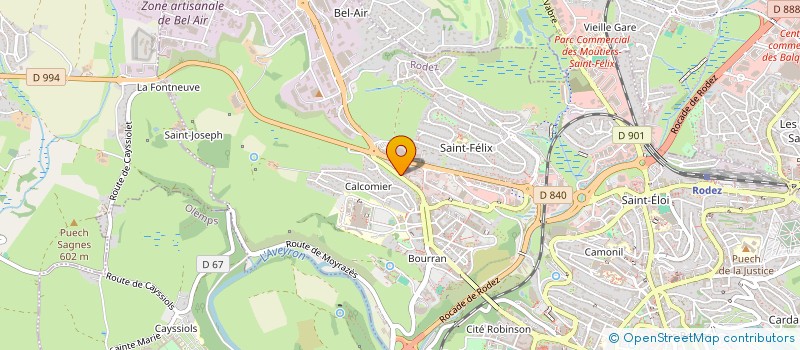 localisation de l'entreprise DIAMOND HILL  RODEZ