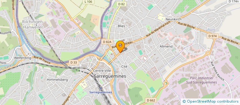 localisation de l'entreprise DIAMOND MEUBLES SARL à SARREGUEMINES