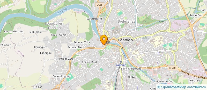 localisation de l'entreprise DIAMS  LANNION