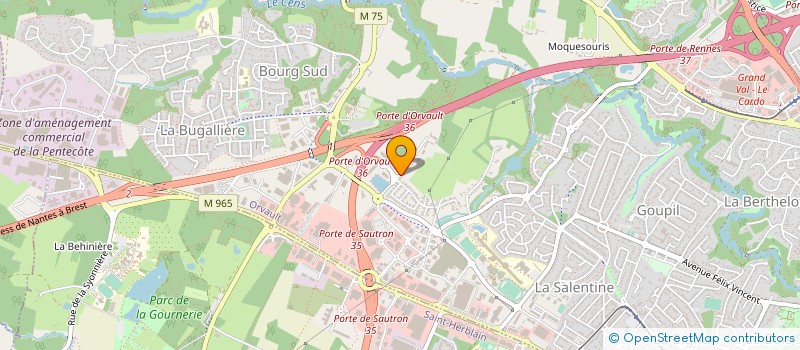 localisation de l'entreprise DIAMS O à ORVAULT