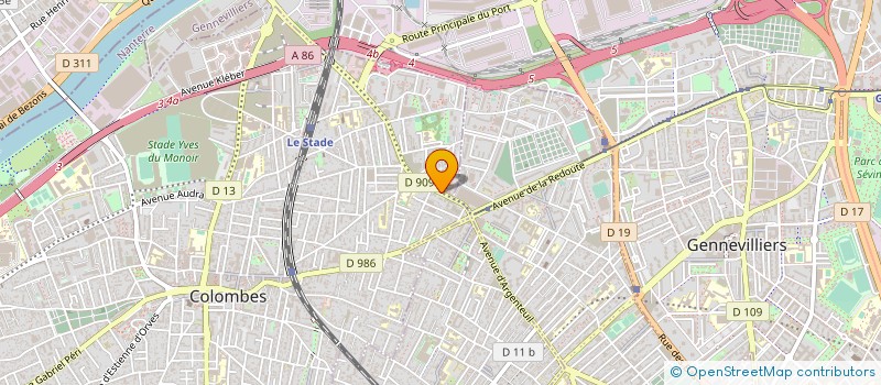 localisation de l'entreprise DIANA à VILLENEUVE-LA-GARENNE