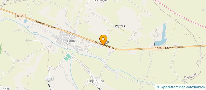 localisation de l'entreprise DIANA  CUQ-TOULZA