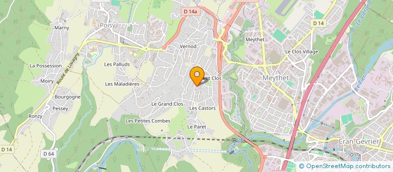 localisation de l'entreprise DIANE  POISY