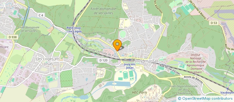 localisation de l'entreprise DIANE B  JOUY-EN-JOSAS