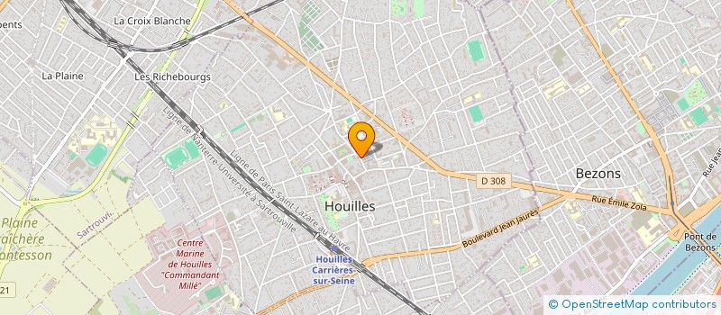 localisation de l'entreprise DIANE B-L  HOUILLES