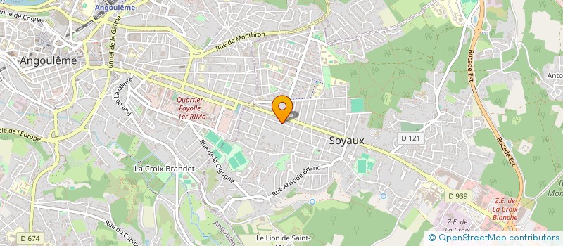 localisation de l'entreprise DIANE D'ALBAREDE  SOYAUX