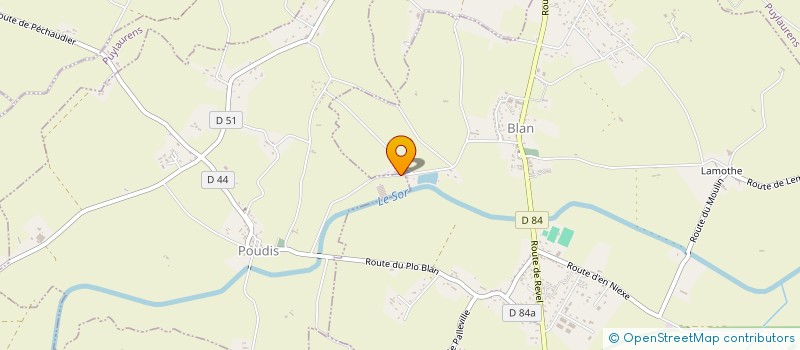 localisation de l'entreprise DIANE D'ARQUEY à PUYLAURENS