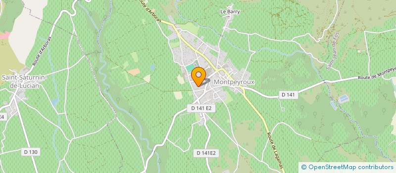 localisation de l'entreprise DIANE DE SANGLIERS MONTPEYROUX ARBORAS LAGAMAS à MONTPEYROUX