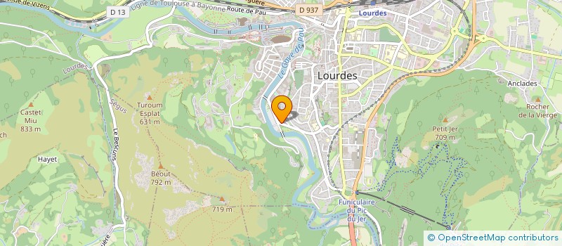 localisation de l'entreprise DIANE ET ARNAUD  LOURDES