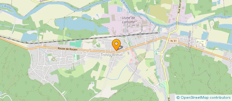 localisation de l'entreprise DIANE EVASION  TROSLY-BREUIL