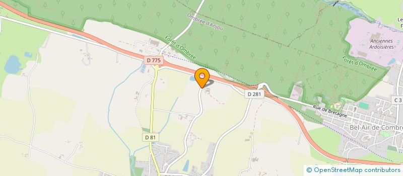 localisation de l'entreprise DIANE INVEST à OMBREE D'ANJOU