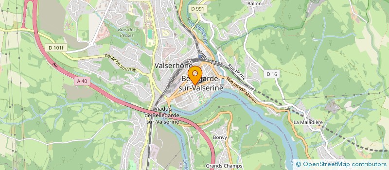 localisation de l'entreprise DIANE LINGERIE à VALSERHONE