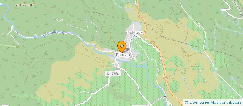localisation de l'entreprise DIANE SANGLIER DE LA COMMUNE DE BABEAU BOULDOUX  BABEAU-BOULDOUX