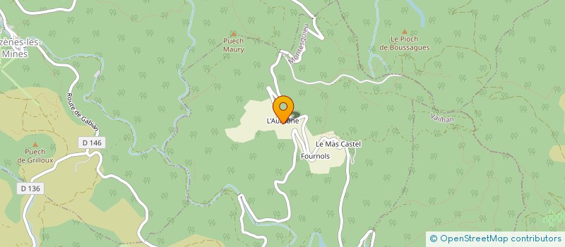 localisation de l'entreprise DIANE SANGLIER MONTESQUIEU VAILHAN  MONTESQUIEU