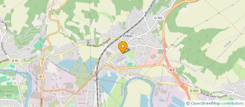 localisation de l'entreprise DIANE SOISSONS  CROUY