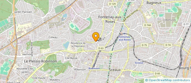 localisation de l'entreprise DIAOSC CONSEIL ET FORMATION  FONTENAY-AUX-ROSES