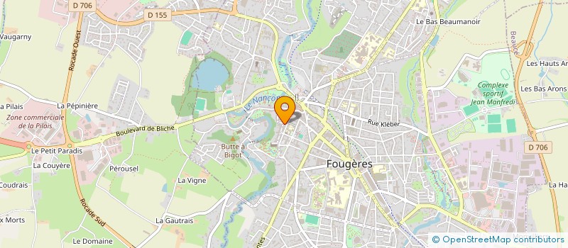 localisation de l'entreprise DIAPASON  FOUGERES