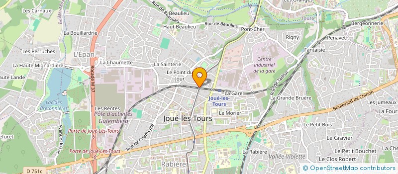 localisation de l'entreprise DIAPASON  JOUE-LES-TOURS