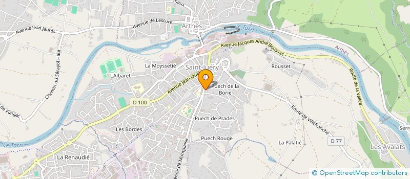 localisation de l'entreprise DIAPASON  SAINT-JUERY