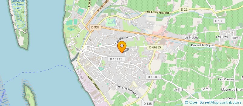 localisation de l'entreprise DIAPASON à BLAYE