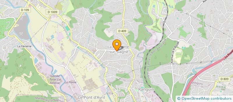 localisation de l'entreprise DIAPASON à LA ROQUETTE-SUR-SIAGNE