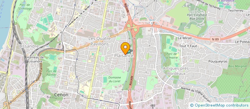 localisation de l'entreprise DIAPASON à CENON