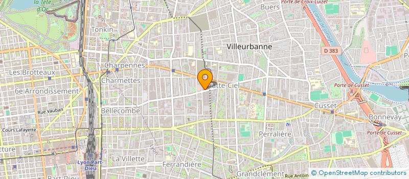 localisation de l'entreprise DIAPASON  VILLEURBANNE