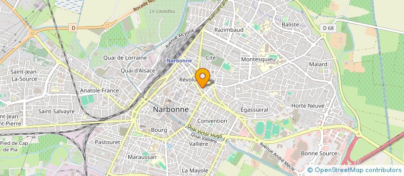 localisation de l'entreprise DIAPASON MUSIC  NARBONNE