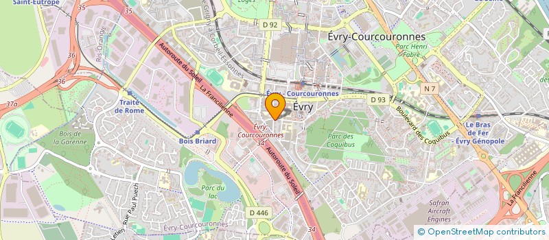 localisation de l'entreprise DIAPASON MUSIC  EVRY-COURCOURONNES