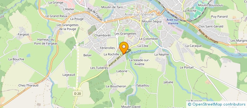 localisation de l'entreprise DIAPASONIA à AIXE-SUR-VIENNE