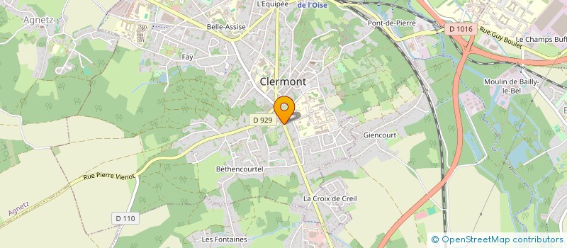 localisation de l'entreprise DIAPHANE à CLERMONT