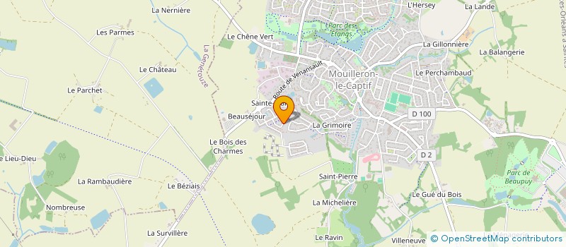 localisation de l'entreprise DIAPHANE à MOUILLERON-LE-CAPTIF