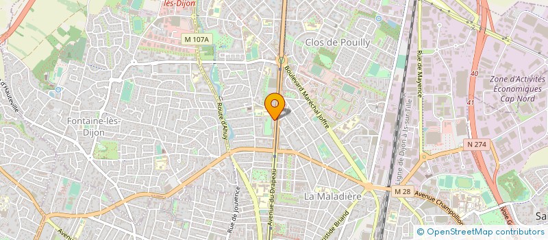 localisation de l'entreprise DIARI 21 à DIJON