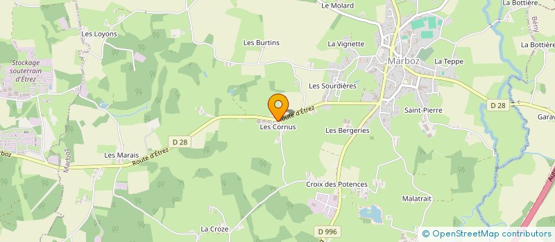 localisation de l'entreprise DIAROSUD  MARBOZ