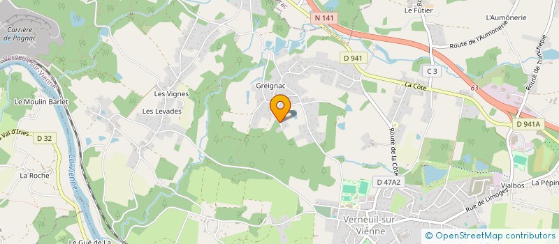 localisation de l'entreprise DIAS  VERNEUIL-SUR-VIENNE