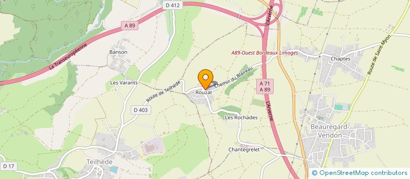 localisation de l'entreprise DIAS ELECTRICITE GENERALE  BEAUREGARD-VENDON