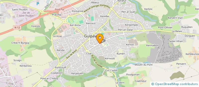 localisation de l'entreprise DIAS ENTREPRISE  GUIPAVAS