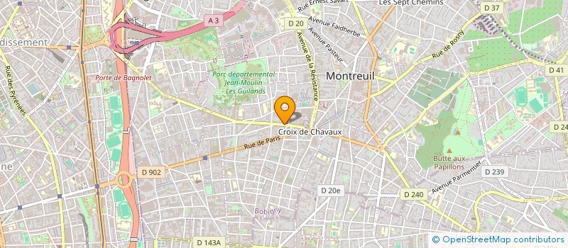 localisation de l'entreprise DIAS G HOLDING  MONTREUIL