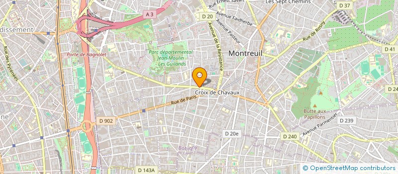 localisation de l'entreprise DIAS G STUDIO à MONTREUIL