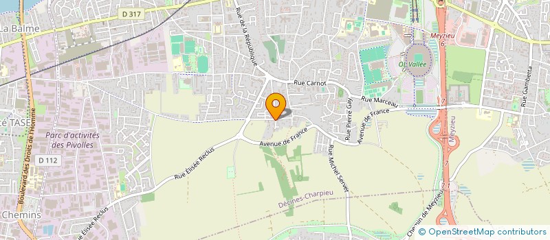 localisation de l'entreprise DIAS MARBRIERS à DECINES-CHARPIEU