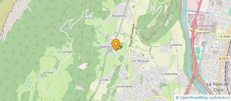 localisation de l'entreprise DIAS NETTOYAGE MAINTENANCE  CLAIX