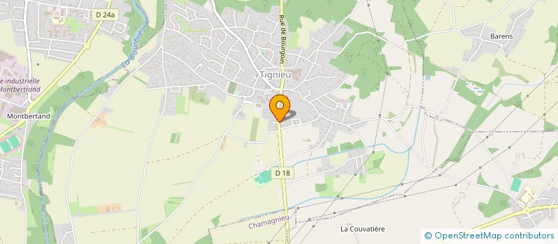 localisation de l'entreprise DIAS NICOLAS PLOMBERIE CHAUFFAGE à TIGNIEU-JAMEYZIEU