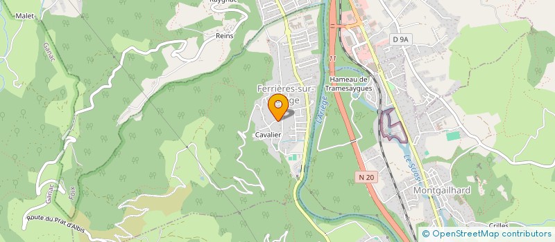 localisation de l'entreprise DIAS POSES à FERRIERES-SUR-ARIEGE