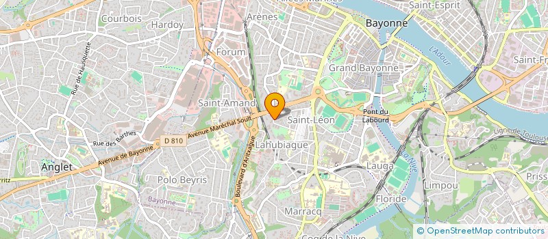 localisation de l'entreprise DIASCORN GASTALDI AUBUSSON  BAYONNE