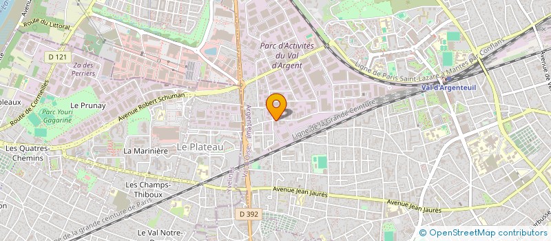 localisation de l'entreprise DIASPO ENVIRONNEMENT à ARGENTEUIL